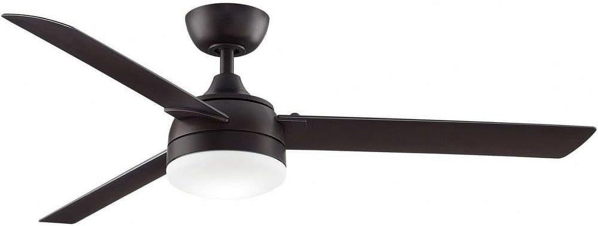 LINGYUAN Xeno Wet Indoor/Outdoor Ceiling Fan with Dark Walnut Blades