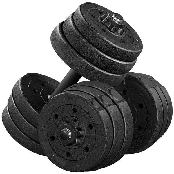 LINJH Dumbbell Set 44 LB Adjustable Weight Set for Men & Women Body Building Training