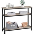 thumbnail image 1 of LINJH Entryway Table with Storage Shelves, 40 Inch Console Table with Metal Frame, Wood Behind Couch Sofa Tables for Entryway, Living Room，Grey, 1 of 9
