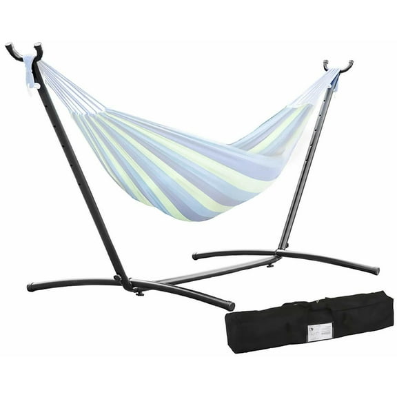 LINJH Hammock Stand Portable Heavy Duty Hammock Stand Portable Steel Stand Only