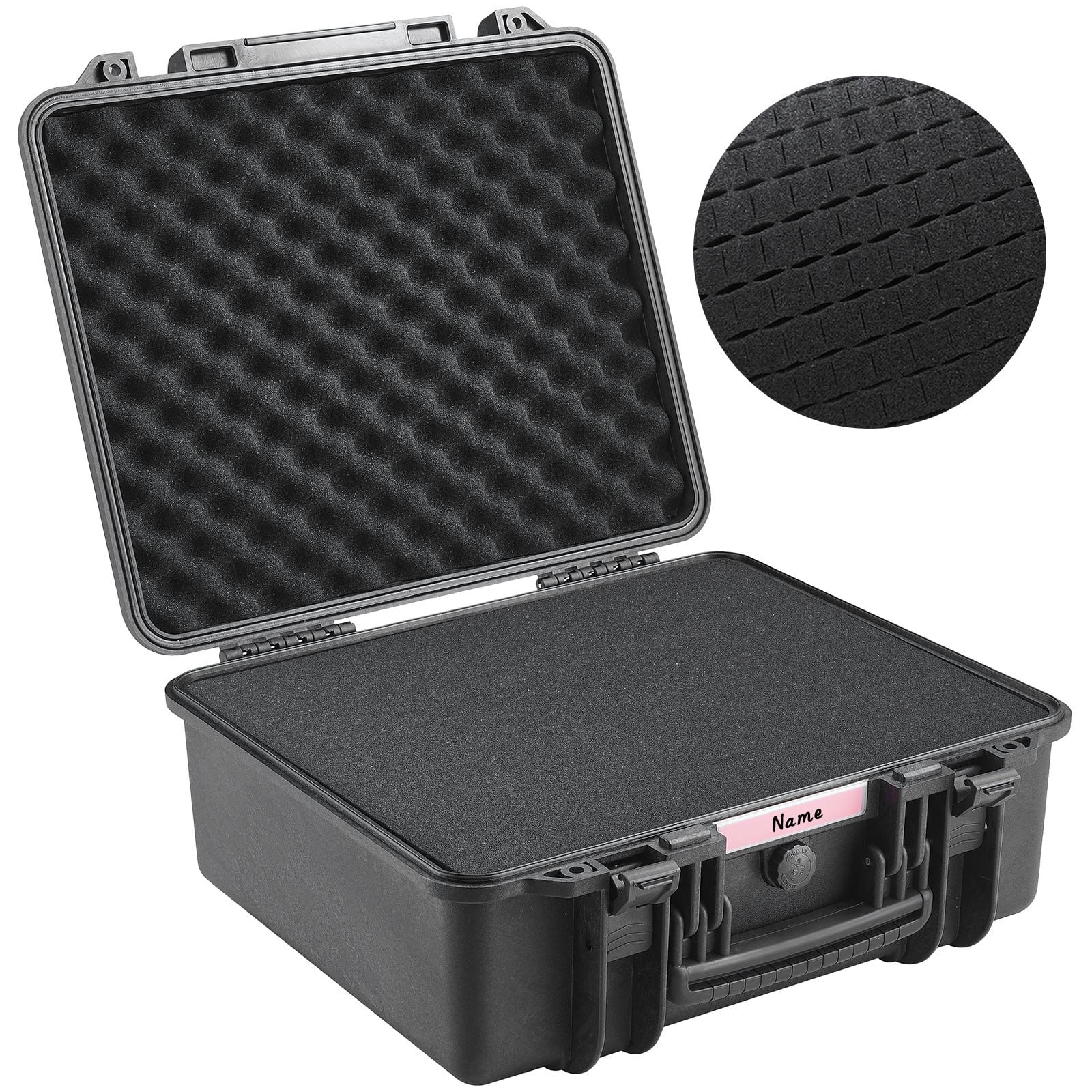 LINJH LINJH Hard Pistol Cases with Pre-cut PU Foam Lockable Pistol Case for 6 Pistol