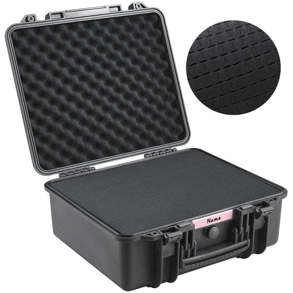LINJH LINJH Hard Pistol Cases with Pre-cut PU Foam Lockable Pistol Case for 6 Pistol