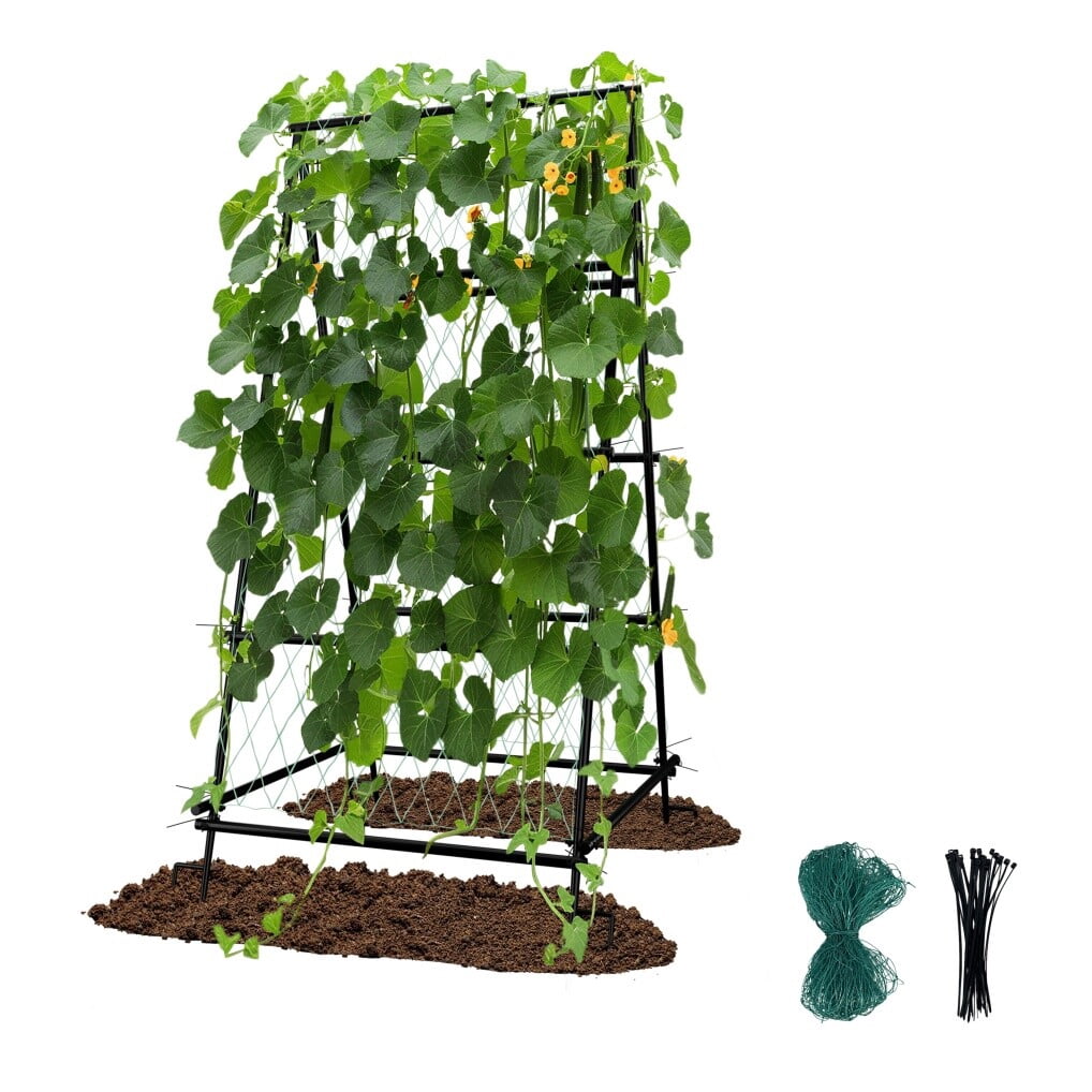 LINJH Tall Cucumber Trellis for Climbing Plants Outdoor Garden Arch Trellis Metal NEW