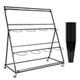 thumbnail image 1 of LINJI 12-Bucket Removable Florist Stand - 3-Tier Metal Flower Display for Garden and Outdoor Events,, 1 of 8