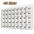 LINJI Cell Phone Locker, 40 Slots Clear Acrylic Locker Organizer Box