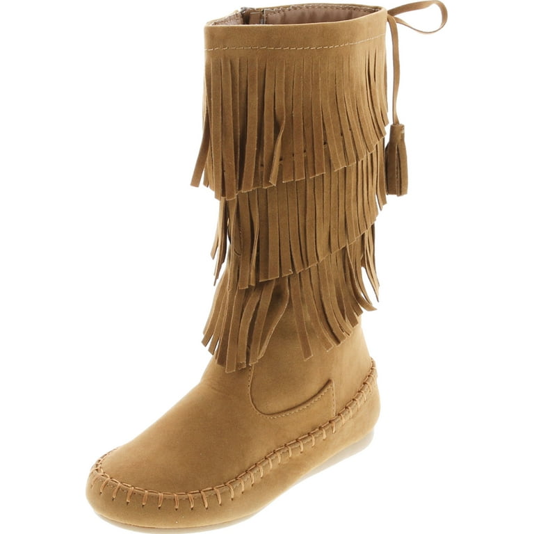 Three layer sale fringe boots