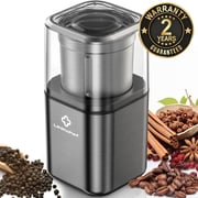 LINKChef Coffee Grinder, Coffee Bean Grinder, Spice Grinder with Stainless Steel Four Blades Perfect for Coffee Beans, Spice, Tea Black