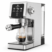 LINKChef 20-Bar Espresso Machine with Automatic Steam Wand, 1300W Professional Espresso Maker, 40 oz Removable Water Tank, Single & Double Shot