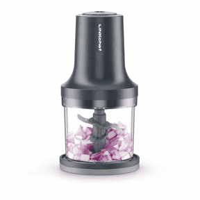 LINKChef Food Chopper, 3 Cup Food Processor, 260W Power Grinder with 4 Bi-Level Blades, Grey