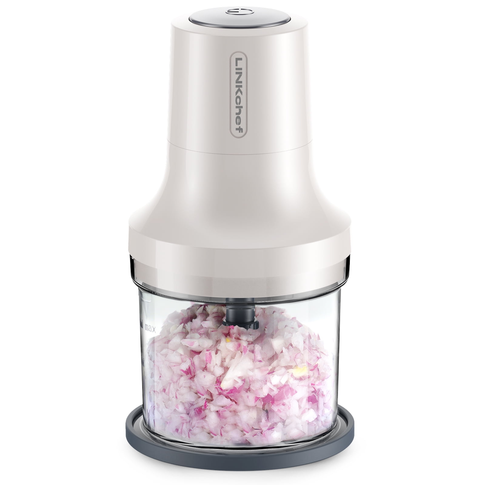 LINKChef Food Chopper, 2 Cup Food Processor, 260W Power Grinder with 4