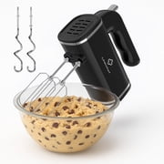 LINKChef خلاط يدوي، 450 W توربو الكهربائية المحمولة خلاط، 5 سرعة خلاطات كهربائية للمطبخ الأسود