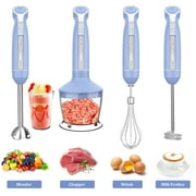 LINKChef Immersion Blender, 20-Speed 1000W 5-in-1 Immersion Hand Blender, Stick Blender with Turbo Mode, Baby Food Processor with Chopper, Blender for Kitchen with 600ml Beaker (Blue)