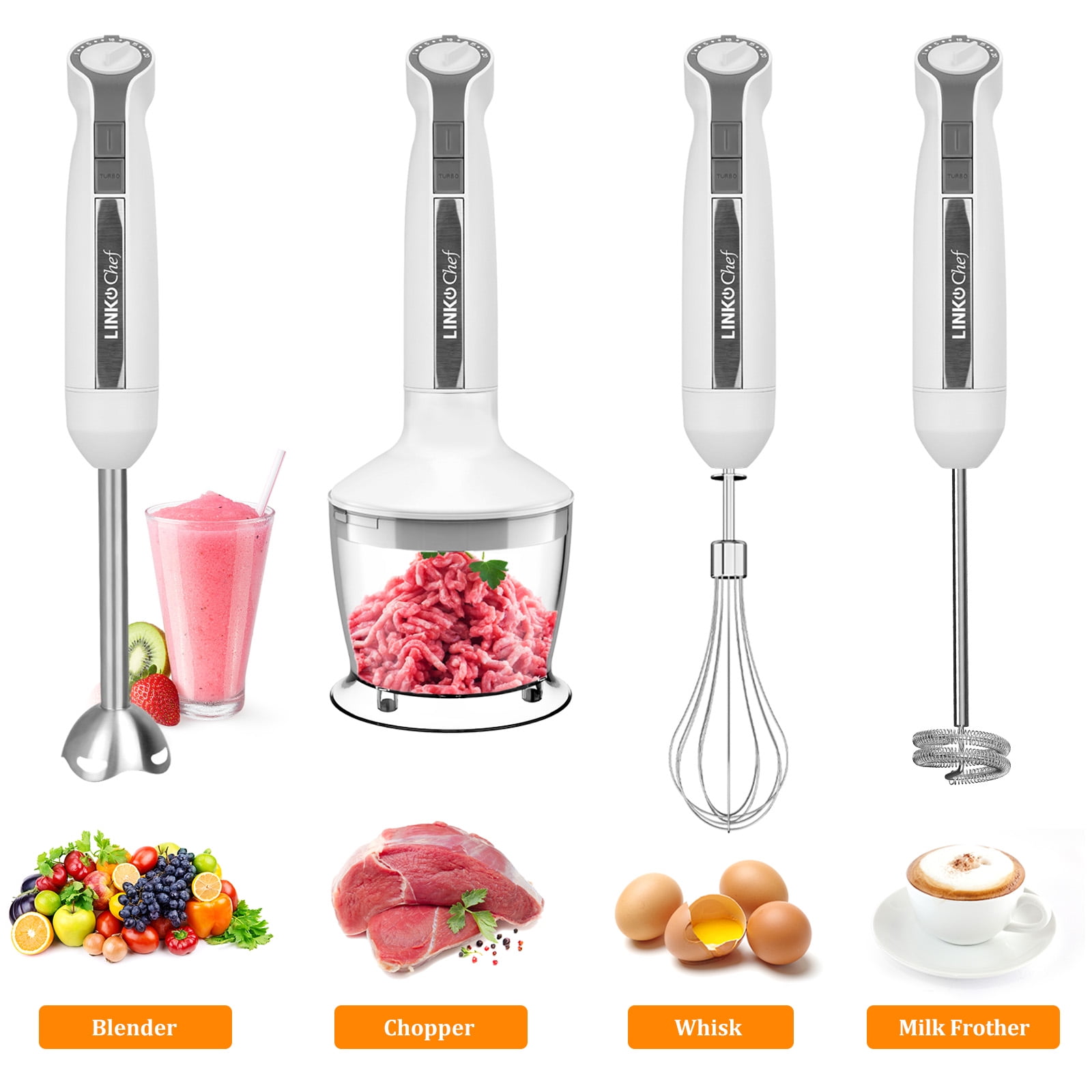High Power 1000W Immersion Hand Stick Blender Mixer for Milkshake Juice  Baby Complementary Food Includes Cup 20CC