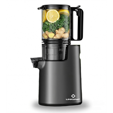 "LINKChef Electric Cold Press Juicer, Slow Masticating with 5.4"" Large Feed Chute, High Juice Yield"