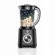 LINKChef Countertop Blender, 450W Blender for Smoothies and Shakes, 57 oz Jar, 2 Speeds with Pulse, Black