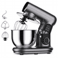 thumbnail image 1 of LINKChef Stand Mixer, 5.3 QT 6-Speed Tilt-Head Electric Stand Mixer, 3-In-1 Kitchen Mixer with Bowl, Dough Hook, Whisk and Beater, Sliver, 1 of 8