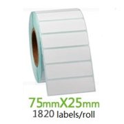 LINKPAL 3" X 1  75mm x 25mm Direct Thermal Labels, Perforated UPC Barcode FBA Labels - 1820 Pcs / Roll