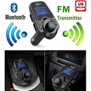 LINKPAL Bluetooth Car Wireless FM Transmitter Bluetooth Hands-Free Car Kit with FM Transmitter USB Car Charger