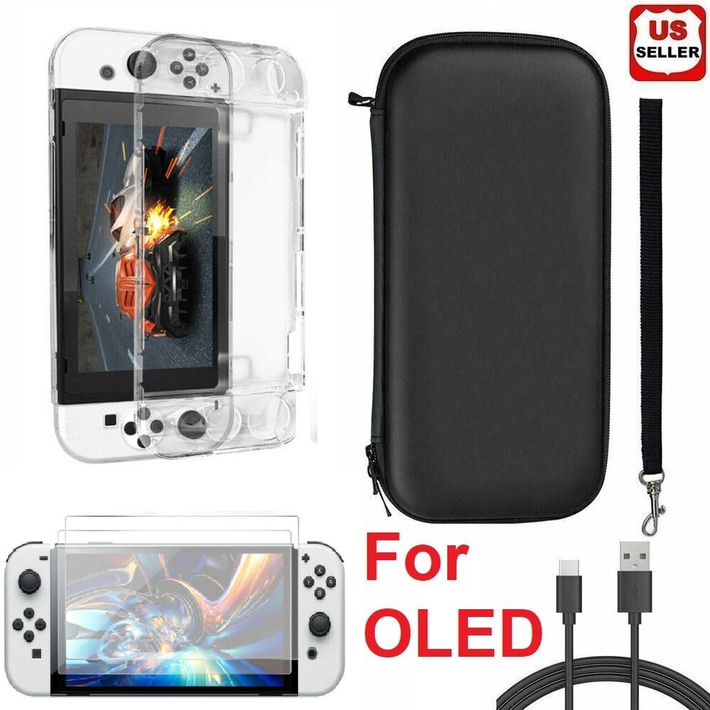 LINKPAL Case for Nintendo Switch OLED Model, 5in1 Accessories Bundle