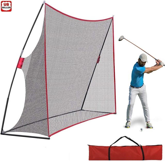 LINKPAL Golf Net 10x7ft Portable Golf Practice Net w/Carry Bag for