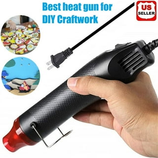 ALING Mini Heat Gun, 300W Handheld Hot Air Gun Tool,Portable 110V Electric Heat  Temperature Gun For Craft Embossing, Shrink Wrapping,Stripping  Paint,Clay,Rubber Stamp 