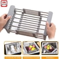 thumbnail image 1 of LINKPAL Stainless Steel Detachable Dish Rack, Grey, 1 of 7