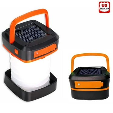 LINKPAL Solar Lantern - Collapsible LED Camping Lantern - Rechargeable Solar - USB Portable Lamp and Phone Charger for Emergency, Power Outage, Hurricane - Tent Lights, Hiking, Backpacking Gear