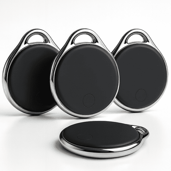 NIJITAG 4/2pcs Smart Tracker Tag Item Finder, Bluetooth Trackers Compatible with Apple Find My APP (iOS Only), Waterproof, for Keys, Bags, Luggage, Wallet