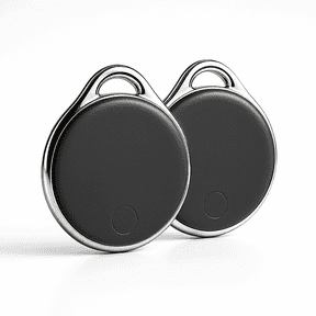 NIJITAG 2pcs Bluetooth Tracker Tags, Compatible with Apple Find My, IP66, Black