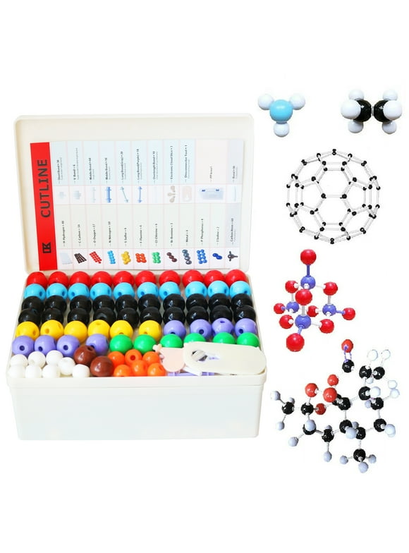 LINKTOR Chemistry Molecular Model Kit (444 Pieces), Student or Teacher Set for Organic and Inorganic Chemistry Learning, Motivate Enthusiasm for Learning and Raising Space Imagination A Fullerene Set