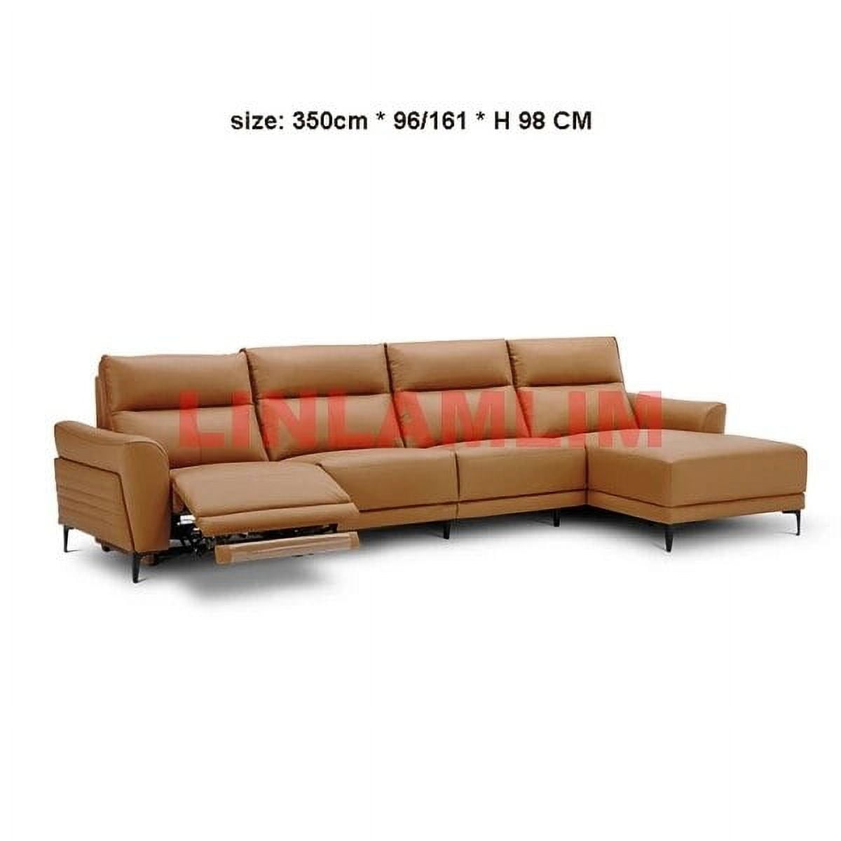 LINLAMLIM Genuine Leather Sofa Cama Electric Reclining Sofa Set L shape Couch Theater Seats