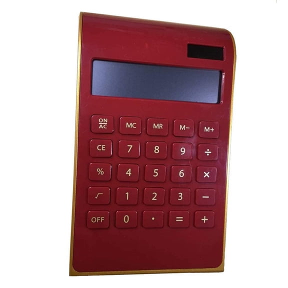 LINLIN 10 Digit Calculator Standard Business Desktop Calculator,Solar & Battery Power