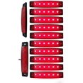 thumbnail image 1 of LINLIN 10 pcs 3.8" 6 LED Side Led Marker Trailer marker lights for trucks, Marker light amber, Rear side marker light, Truck cab marker lights, RV marker light, 1 of 9