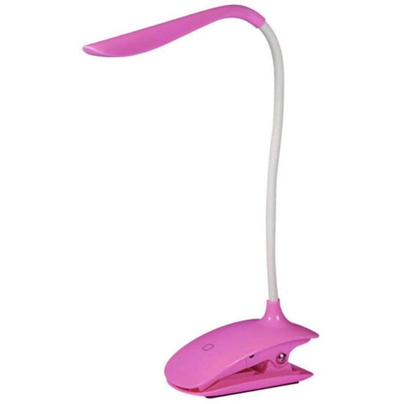 LINLIN 14 Led Cordless Clip on Desk Lamp Gooseneck Tube Touch Sensitive LED USB Rechargeable-3 Level Adjustable Brightness Lights for Indoor & Outdoor Table Reading