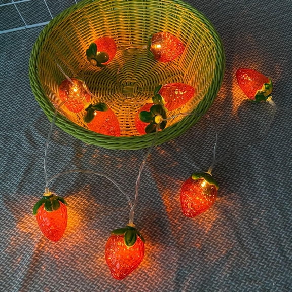 LINLIN 20LED Fruit Fairy String Lights Waterproof Battery Powered Hanging Lights Indoor Outdoor Decorations Lights for Wedding Home Birthday Garden Yard Patio Party Decorations