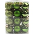 thumbnail image 1 of LINLIN 24PCS Christmas Balls Christmas tree plastic baubles Shatterproof Balls Decoration 3CM, 1 of 9