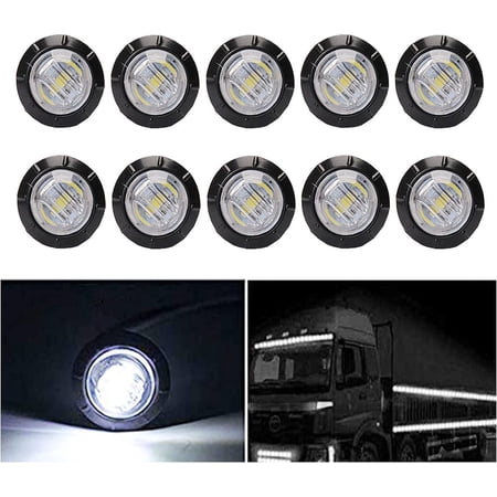 LINLIN 3/4 Inch LED Marker lights Signal Light 12V for Trailer Truck Bus Van