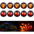 thumbnail image 1 of LINLIN 3/4" Round LED Front Rear Side Marker Indicators Light Waterproof Bullet Clearance Marker Light 12V for Car Truck, 1 of 7