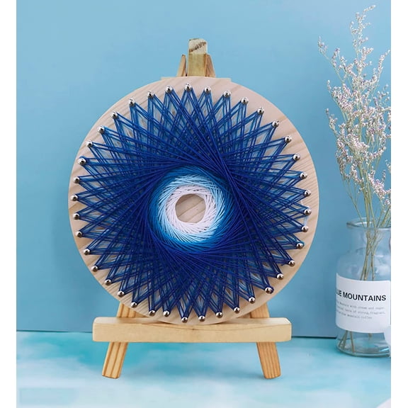 LINLIN 3D DIY String Art Kit Thread Winding Painting DIY Material Wooden Board Home Decoration Art Crafts Ornaments Handmade for Beginner Adults Kids Birthday Gift