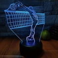 thumbnail image 1 of LINLIN 3D Night Light, 3D USB 3D Illusion Light Desk Lamp Touch Night Light with 7 Color Optical Illusion Desk Lights for Musical Instrument Shop Home Party Supply Decoration, 1 of 6