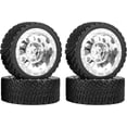 thumbnail image 1 of LINLIN 4PCS 65mm RC Rally Car Tyres Striped Pattern Rubber Tires Plastic Wheel Rims 12mm Hex Compatible with 1/10 RC On-Road Racing Car HSP Tamiya Sakura HPI WR8 HSP TT02 WLtoys, 1 of 7