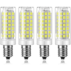 LINLIN 4Pack 9W E12 LED Bulb, 88LED 2835 SMD E12 Mini Corn Bulbs Candelabra LED Light Bulb,110V 900LM Chandelier Decorative Bulb 80Watt Equivalent for Home Lighting