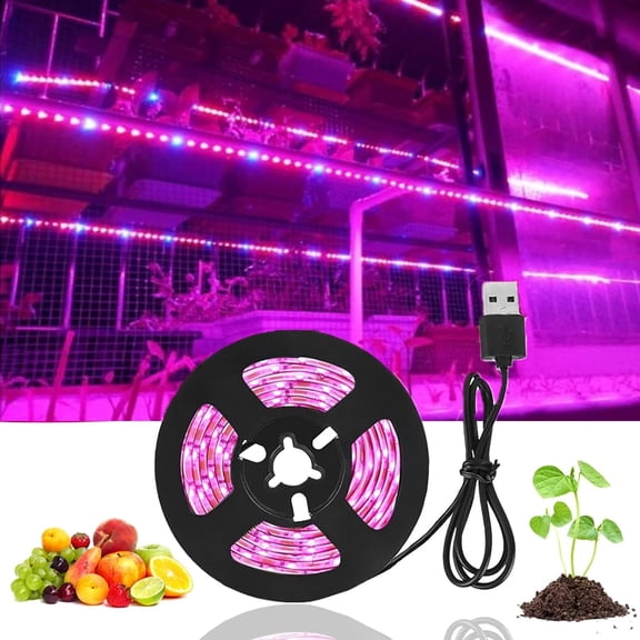 LINLIN 5V USB LED Grow Light Waterproof Full Spectrum Plant Light Flexible LED Strip light Phyto Lamp for Vegetable Flower Seedling Grow Tent