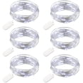 thumbnail image 1 of LINLIN 6 Pack Fairy String Lights,2M 20LED Fairy Lights Battery Starry String Lights Copper Wire Firefly Lights LED Moon Lights for DIY Dinner Party Decoration, 1 of 8