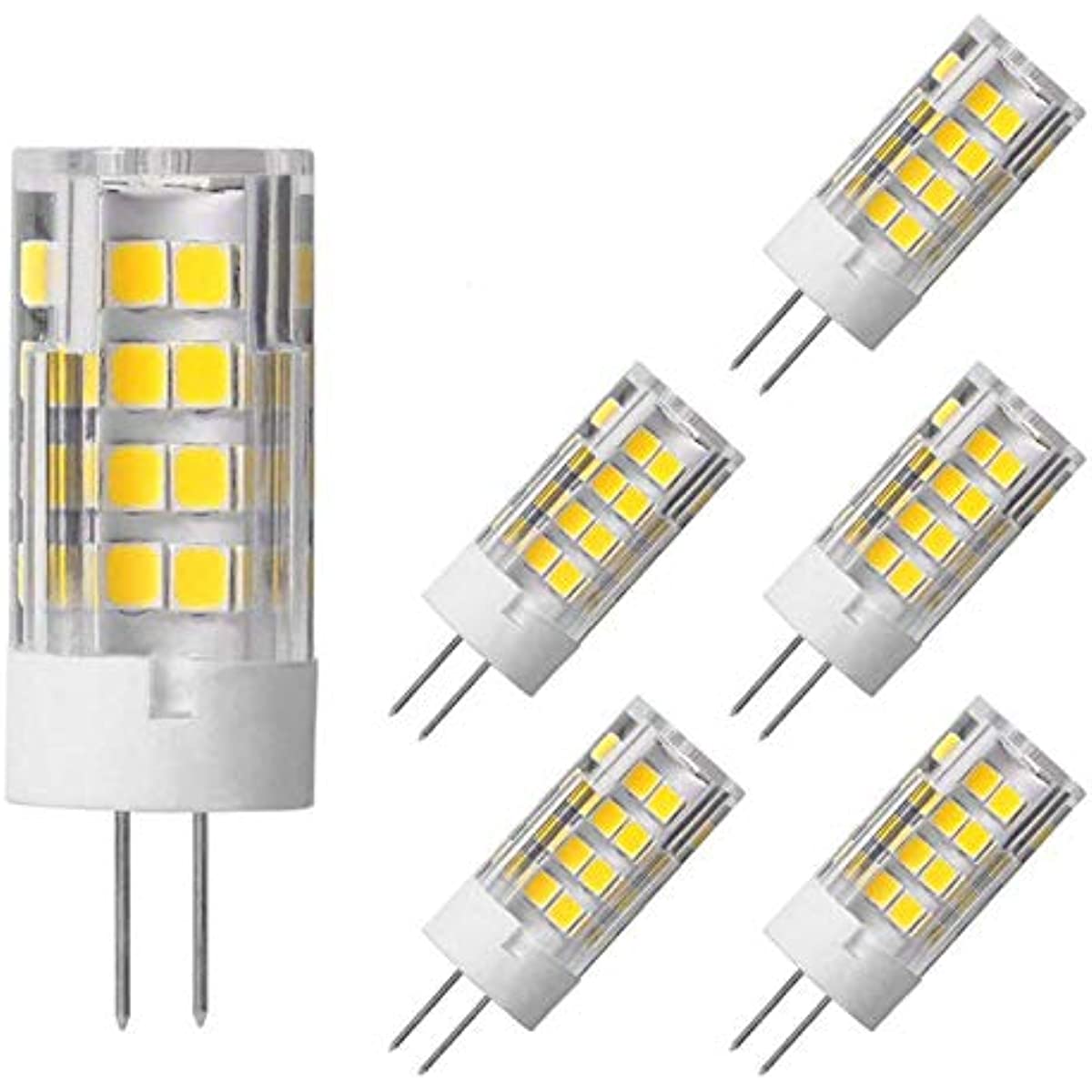 LINLIN 6-Pack G4 Led Bulbs 5W G4 Bi-pin Base LED Corn Light Bulb,AC ...
