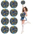 thumbnail image 1 of LINLIN 8 Pack Cheerleading Pom Poms,Metallic Cheering Squad Pompoms for Team Sports Football Dance Cheering Kids Adults, 1 of 7