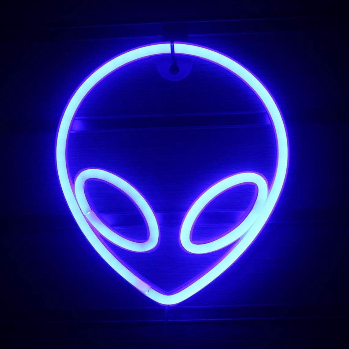 LINLIN Alien Neon Signs, Led Alien Night Lights for Kid's Gift ...