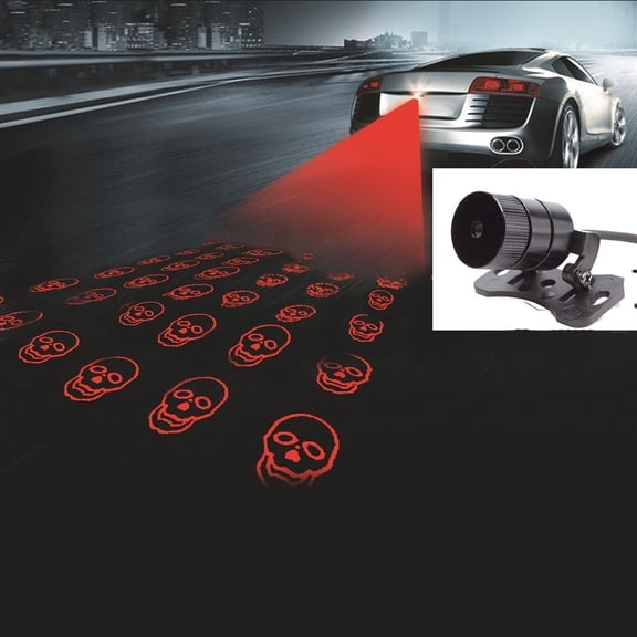 LINLIN Auto Motorcycle LED Fog Light Rear Anti-Collision Taillight Driving Safety Warning Signal Lamp Bulb Auto Brake Auto Parking Car Warning Light