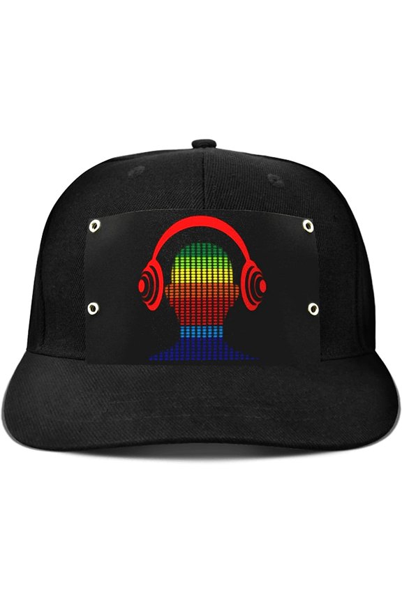 Baseball Cap, LED Hat Rave Light Up Sound Activated Baseball Cap for Men and Women