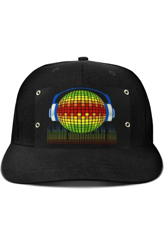Baseball Cap, LED Hat Rave Light Up Sound Activated Baseball Cap for Men and Women
